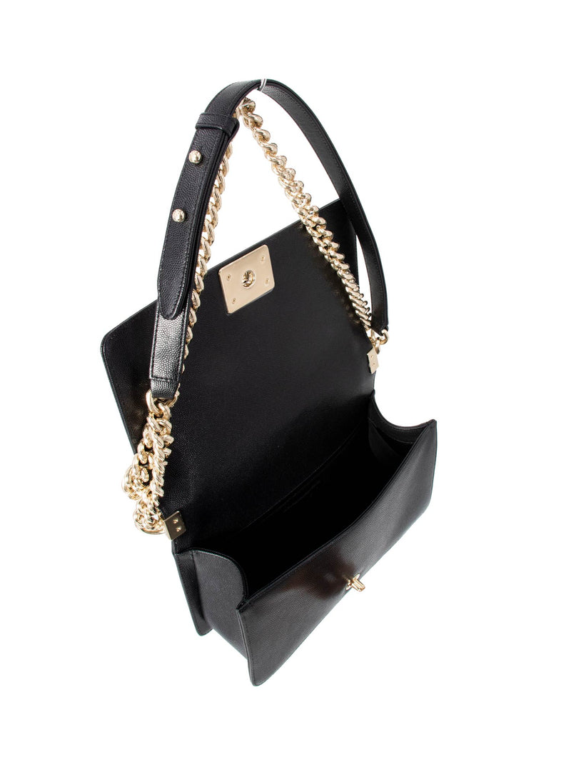 CHANEL Caviar Quilted Medium Boy Flap Bag Black-designer resale