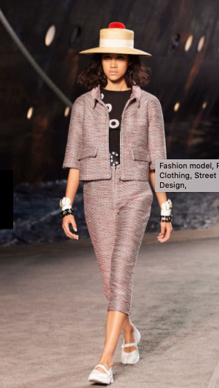 CHANEL La Pausa 19C Cotton Polka Dot Striped Top Black-designer resale