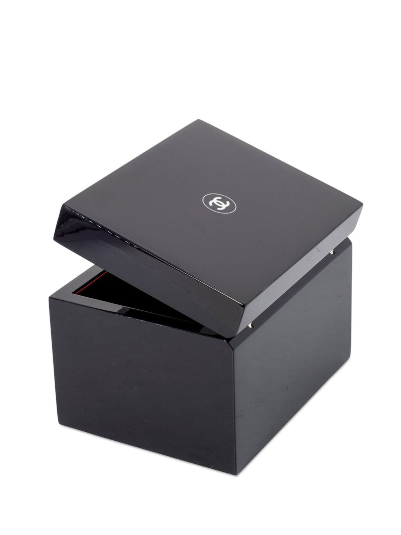 CHANEL Lacquered Beauty Jewelry Box Black-designer resale