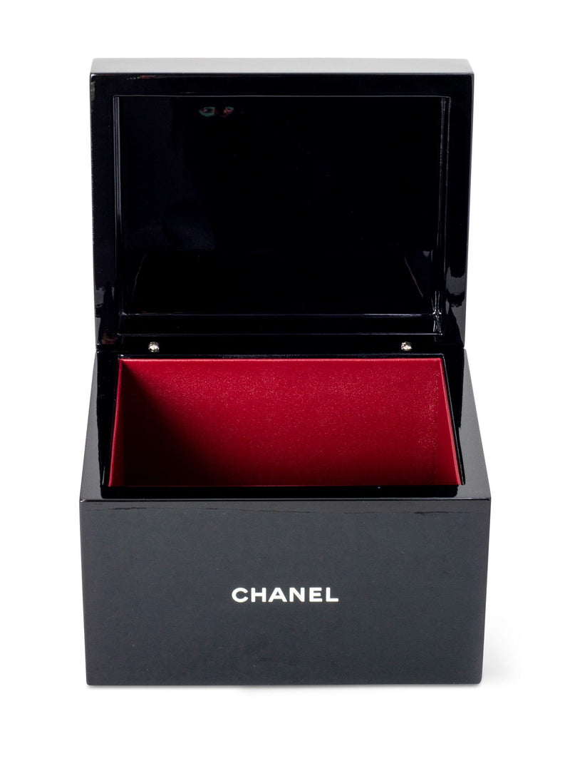 CHANEL Lacquered Beauty Jewelry Box Black-designer resale
