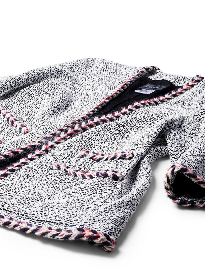 CHANEL Lesage Tweed Fringe Jacket Multicolor-designer resale