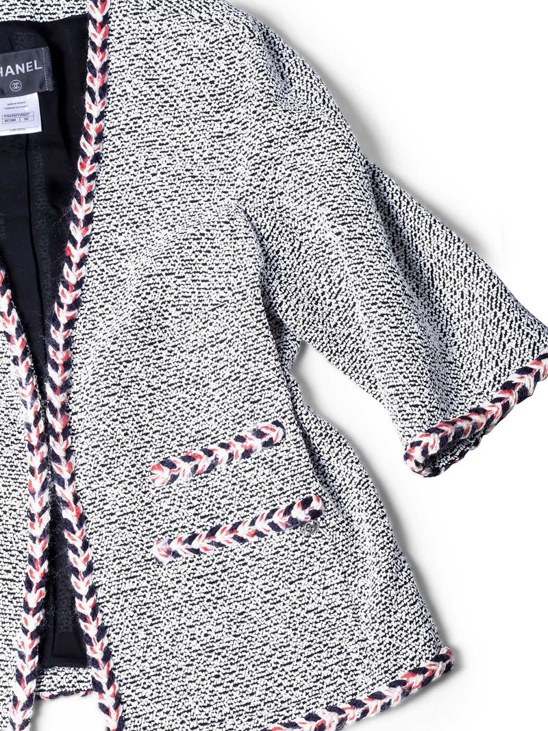 CHANEL Lesage Tweed Fringe Jacket Multicolor-designer resale