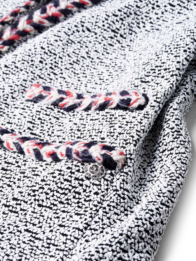 CHANEL Lesage Tweed Fringe Jacket Multicolor-designer resale