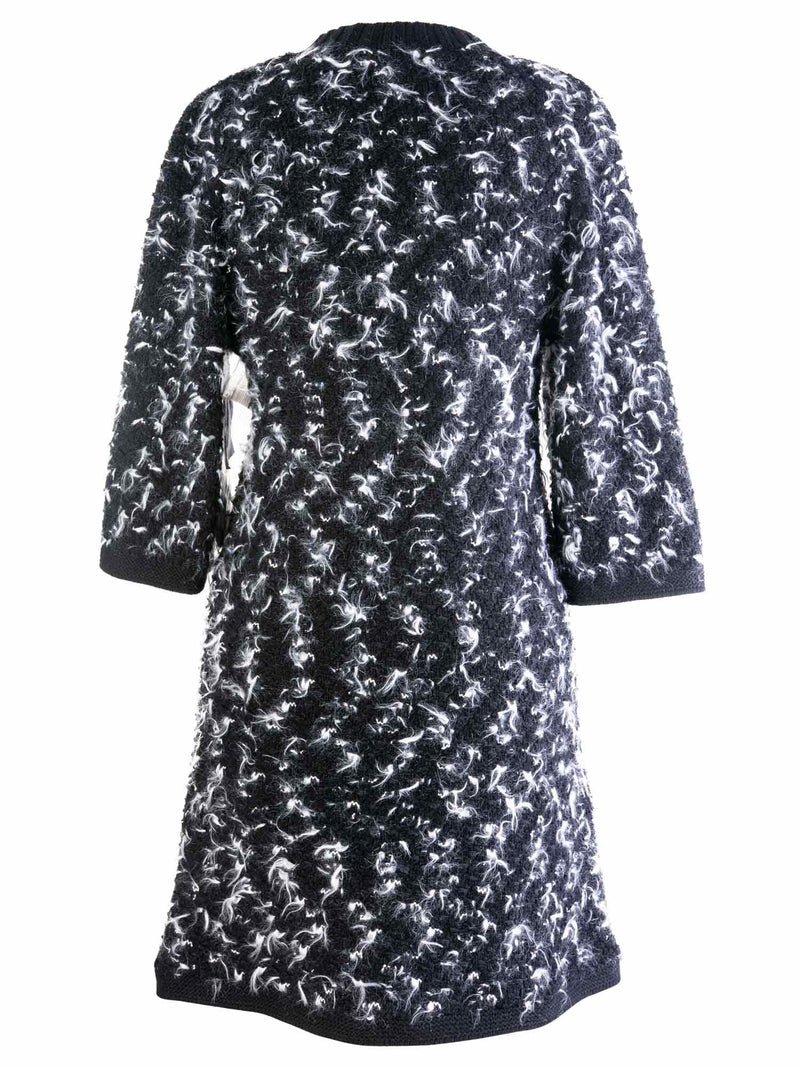 Chanel Tweed Mini Dress Black White-designer resale
