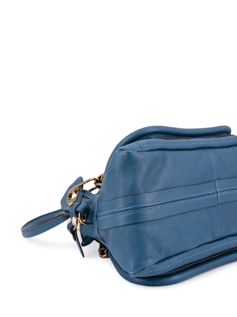 Chloe Calfskin Small Paraty Bag Blue-designer resale
