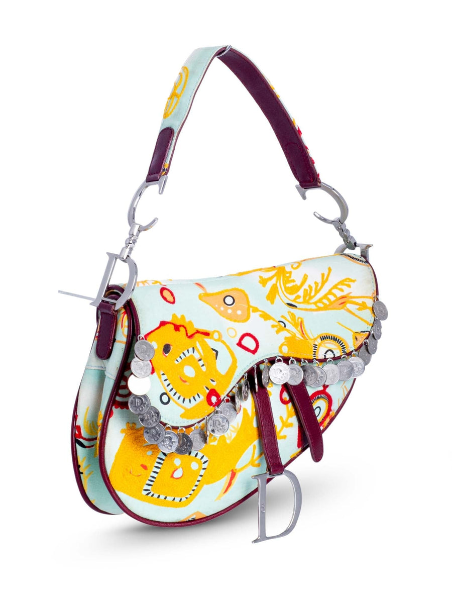 Dior saddle bag yellow shop