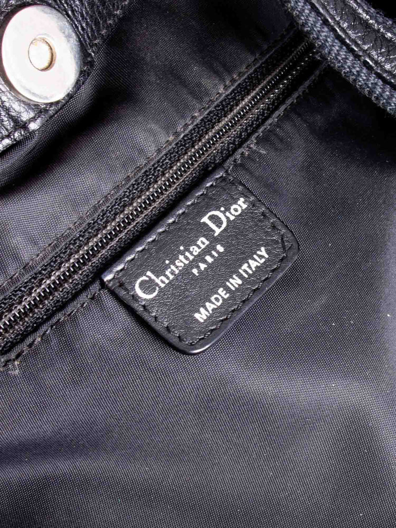 Dior Leather Diorisima Hobo Bag Black-designer resale