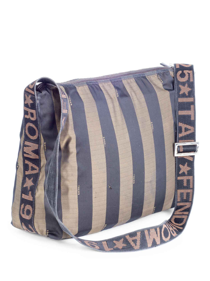 Fendi Canvas 1925 Large Messenger Bag Brown-designer resale