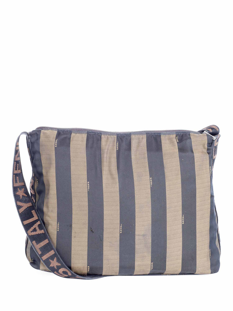 Fendi Canvas 1925 Large Messenger Bag Brown-designer resale