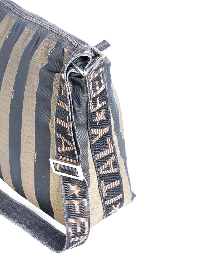 Fendi Canvas 1925 Large Messenger Bag Brown-designer resale