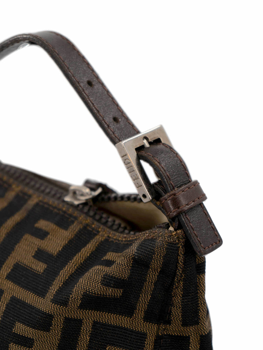 Fendi Zucca Crayons Pochette in Brown