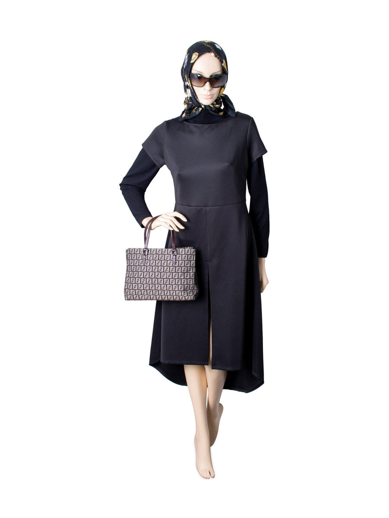 Fendi Zucca Canvas Mini Shopper Bag Brown-designer resale