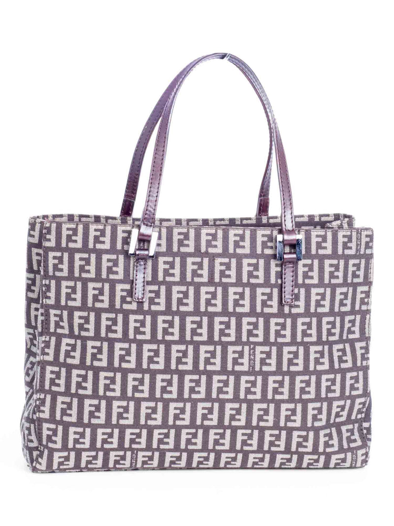 Fendi Zucca Canvas Mini Shopper Bag Brown-designer resale