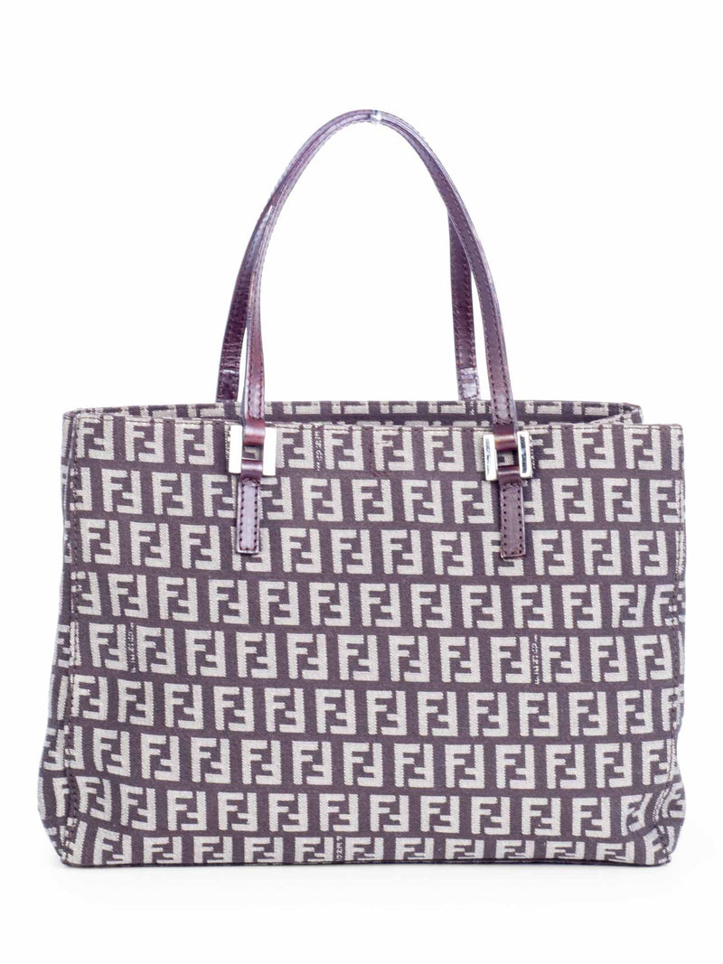 Fendi Zucca Canvas Mini Shopper Bag Brown-designer resale