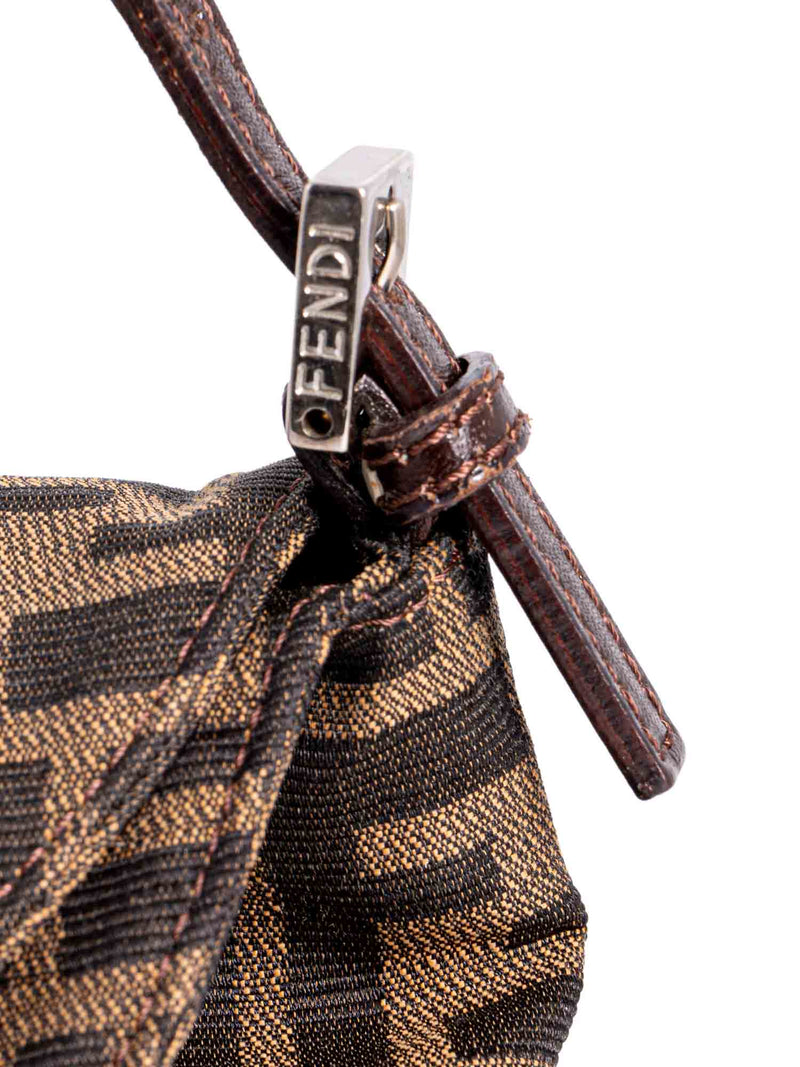 Fendi Zucca Mama Flap Bag Brown MM-designer resale