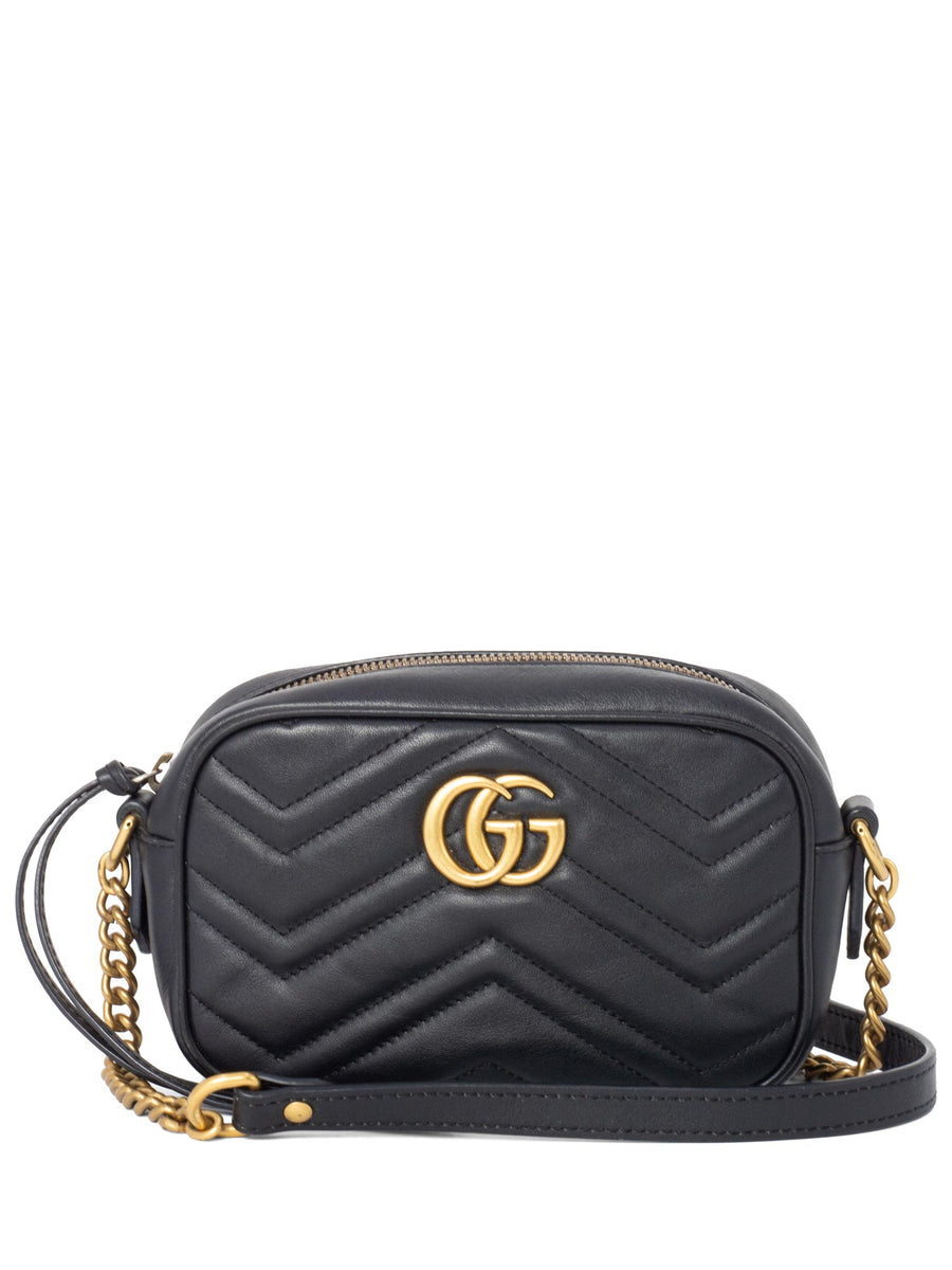 Gucci GG Marmont Small Messenger Bag Black