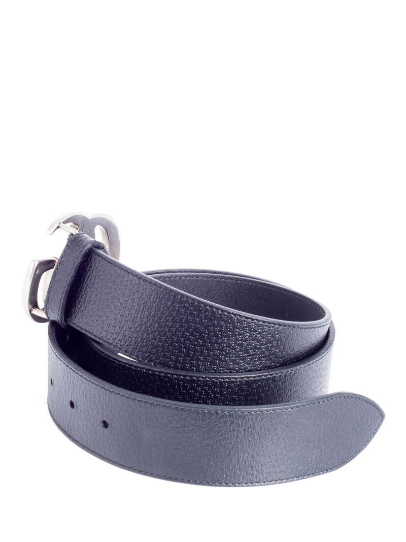 Gucci GG Marmont Wide Leather Belt Black-designer resale