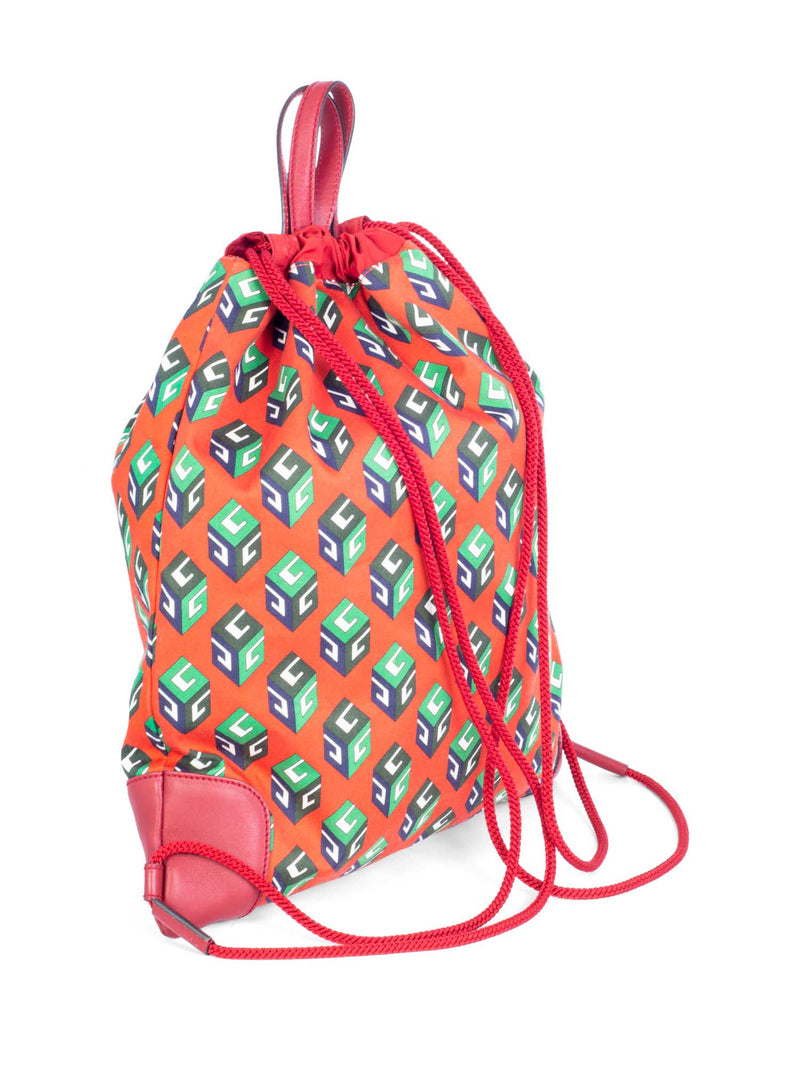 Gucci GG Neo Vintage Drawstring Backpack Red-designer resale