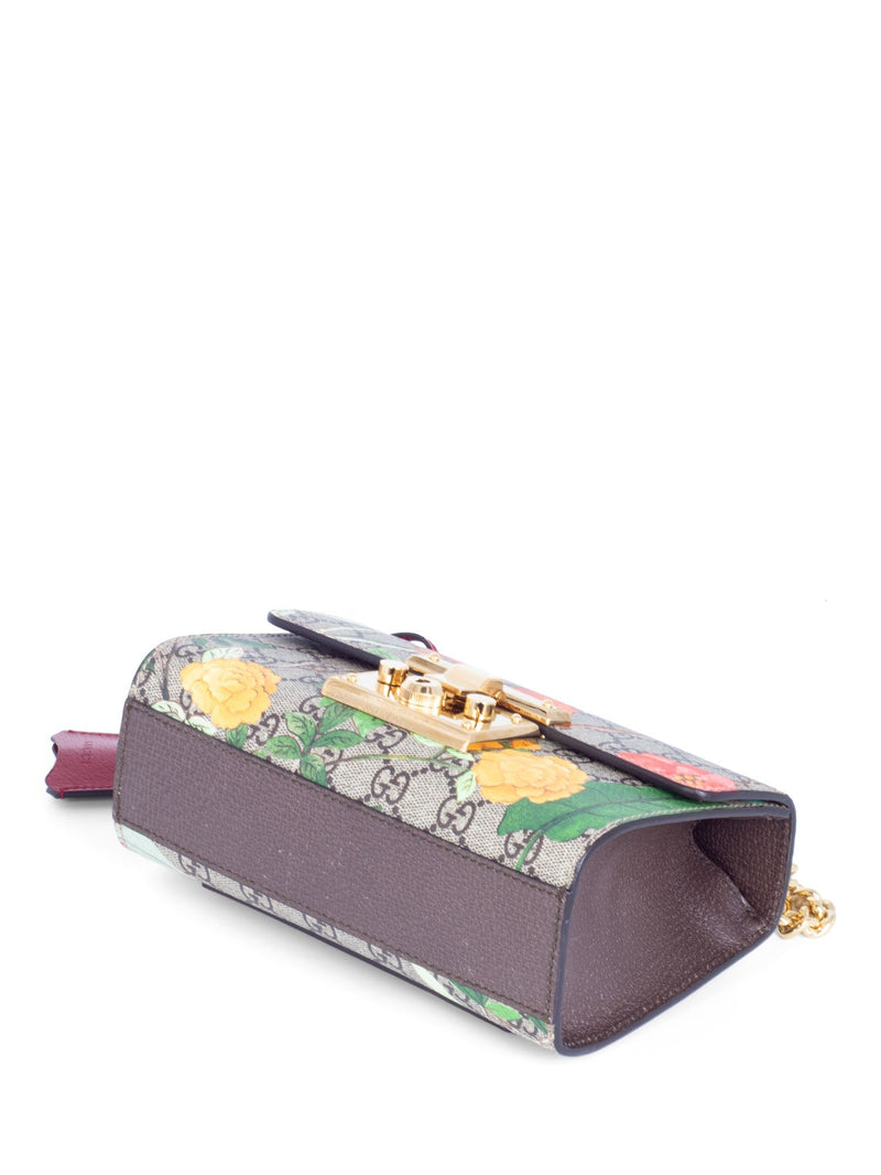 Gucci GG Supreme Floral Flap Messenger Bag Multicolor-designer resale