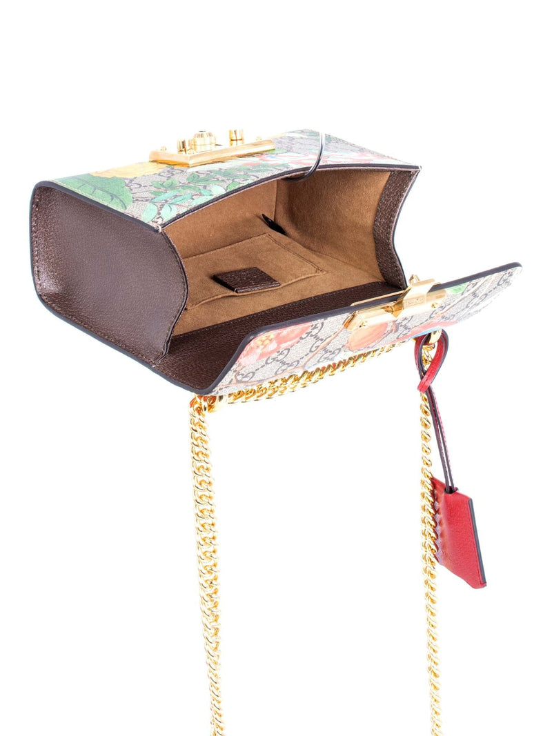 Gucci GG Supreme Floral Flap Messenger Bag Multicolor-designer resale