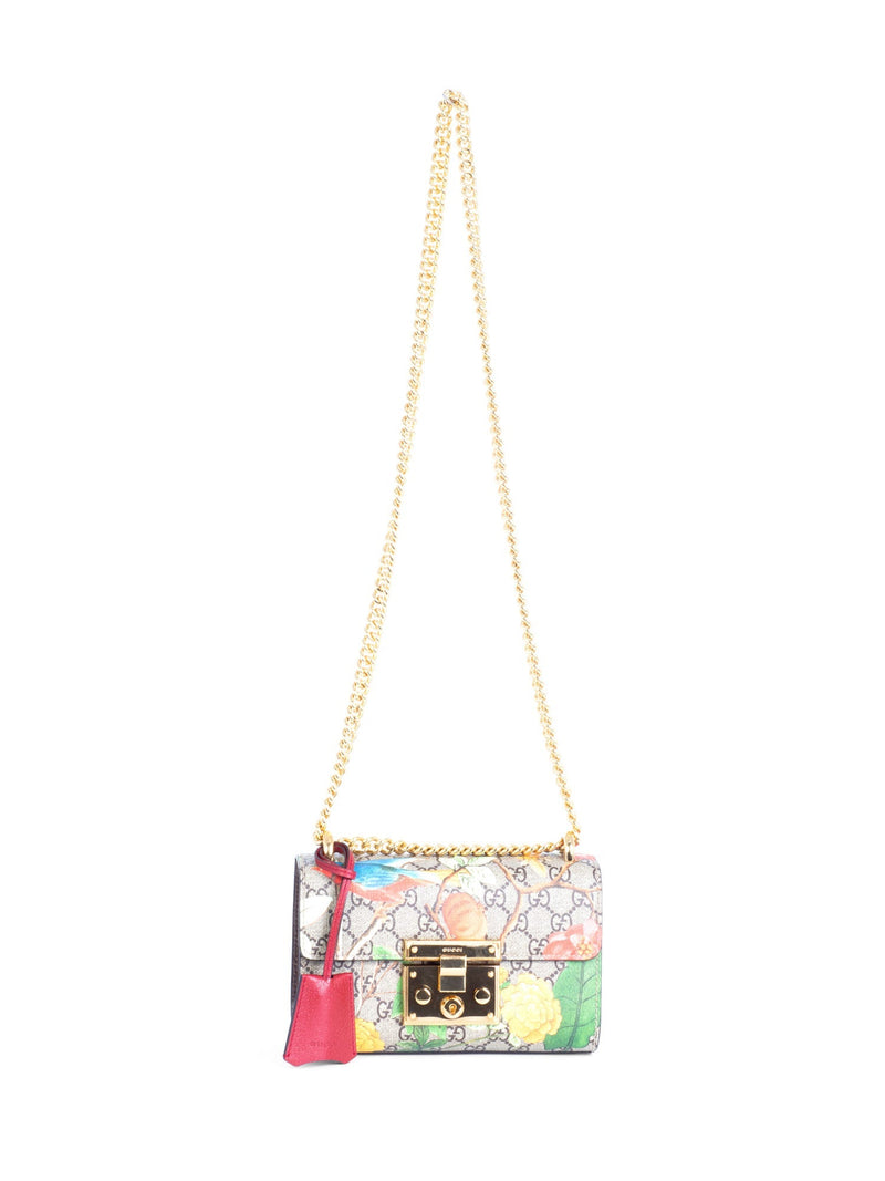 Gucci GG Supreme Floral Flap Messenger Bag Multicolor-designer resale