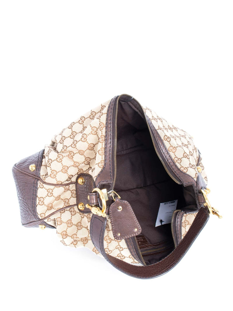 Gucci GG Supreme Large Hobo Bag Brown-designer resale