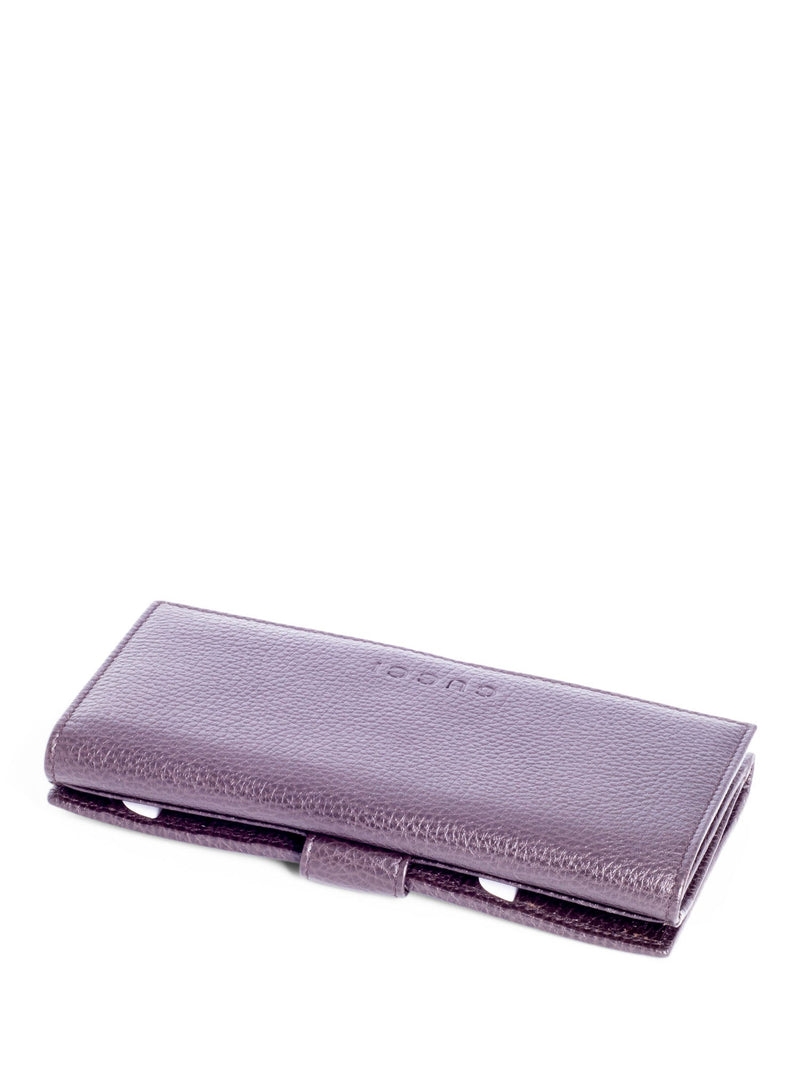 Gucci GG Supreme Leather Canvas Flap Wallet Brown-designer resale