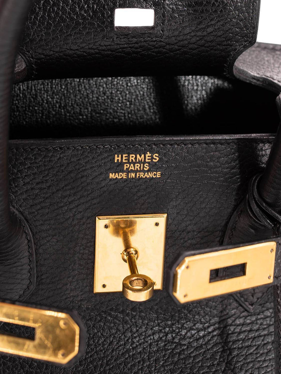Hermes Birkin 35cm In Black Ardennes - D' Borse Boutique