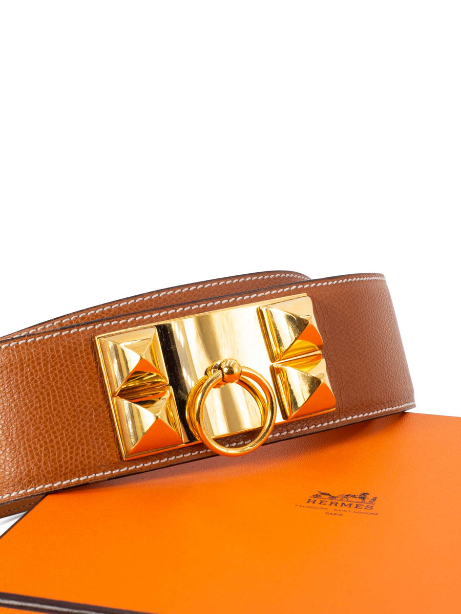 HERMES 13mm Leather Focus Belt 80 - Consigned Designs