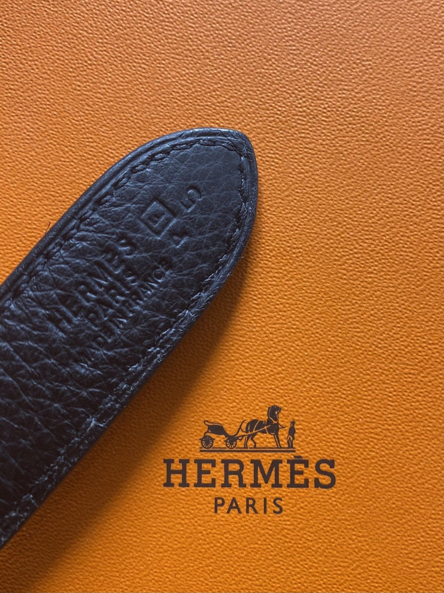 Hermes Fjord Leather Trim II Hobo Bag 31 Black