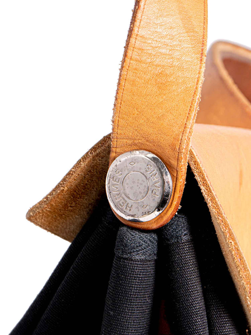 Hermes Leather Canvas Herbag Weekender 40 Black Beige-designer resale