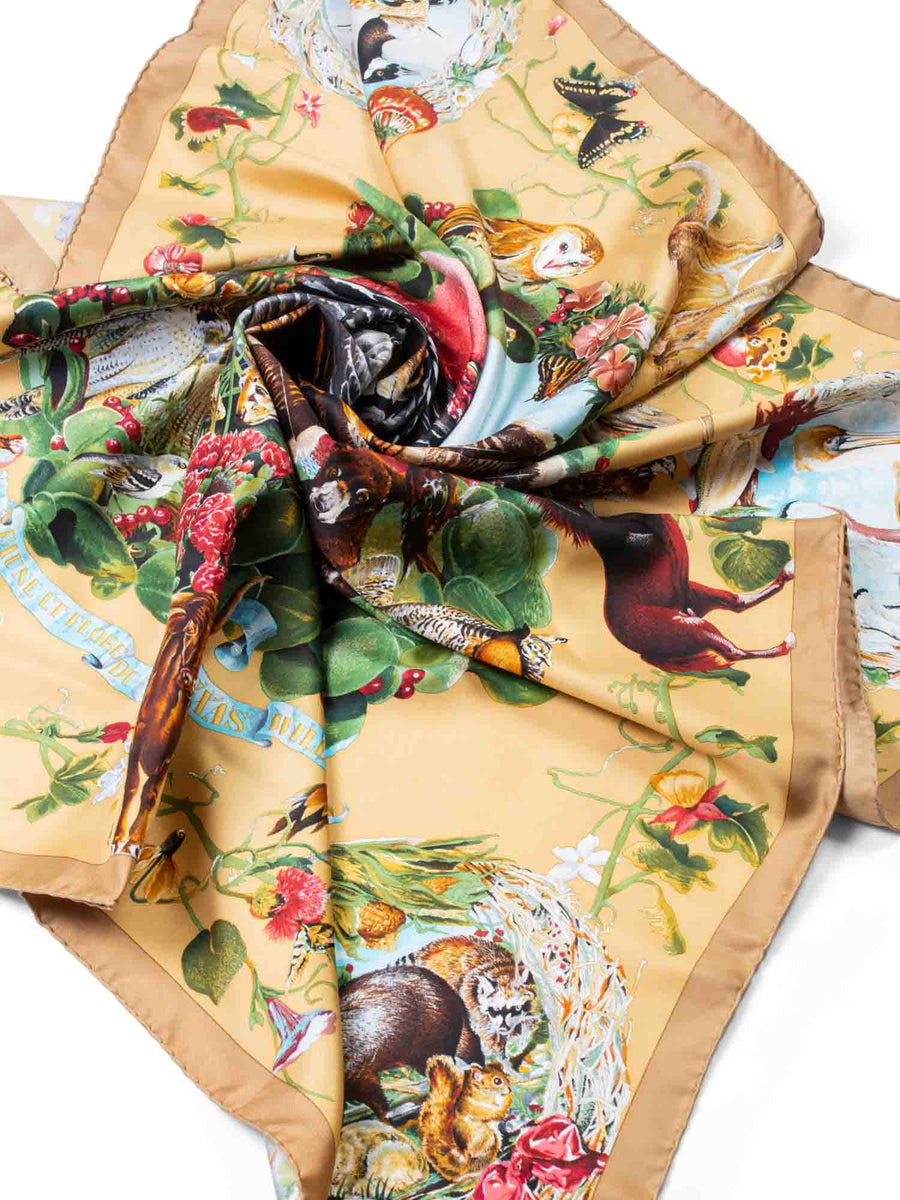 あ*き様 HERMES エルメス スカーフ TEXAS WILDLIFE【ME8 Vintage Hermes Silk Scarf 