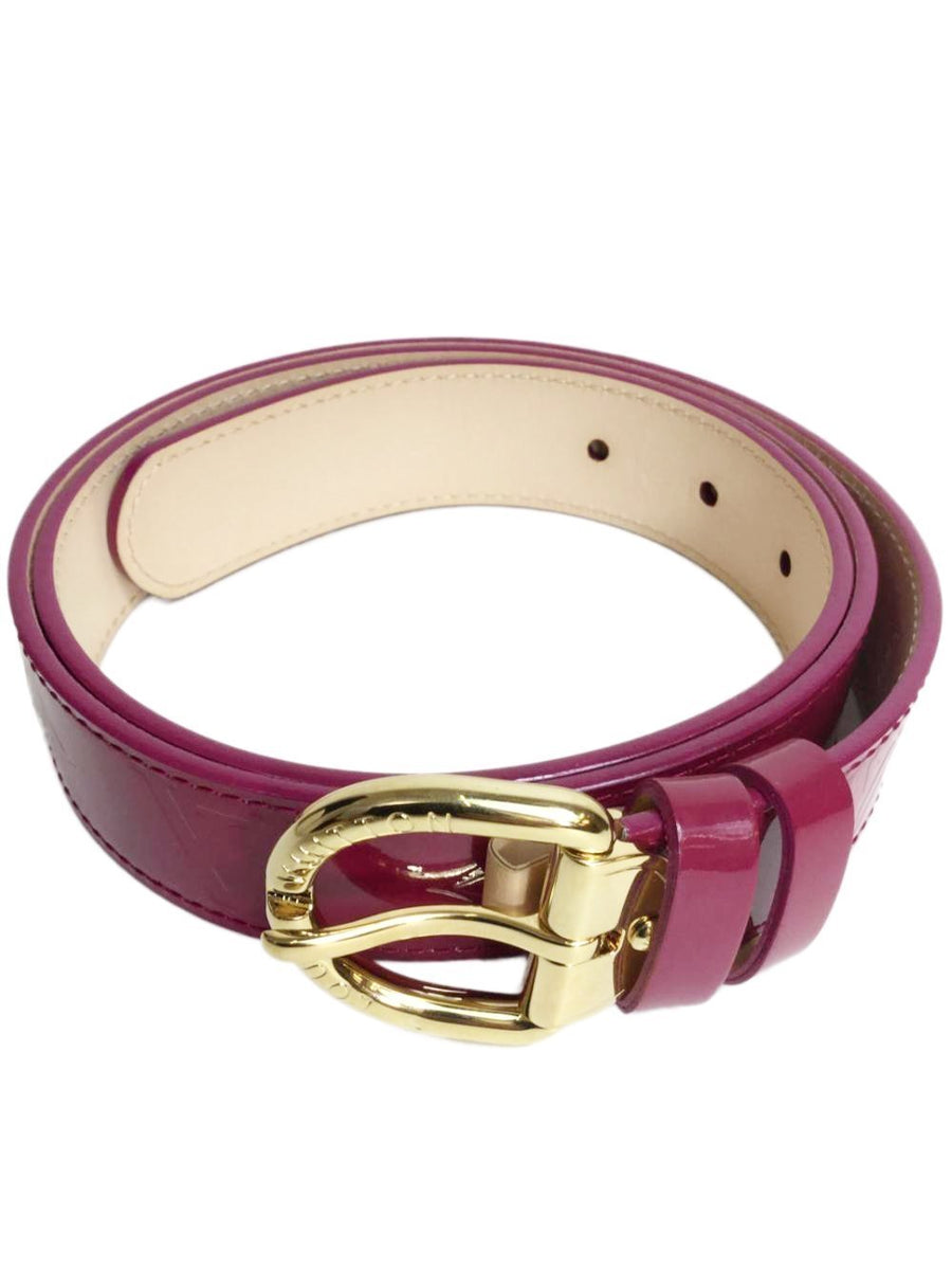 Louis Vuitton Belt Pink Patent leather ref.409907 - Joli Closet