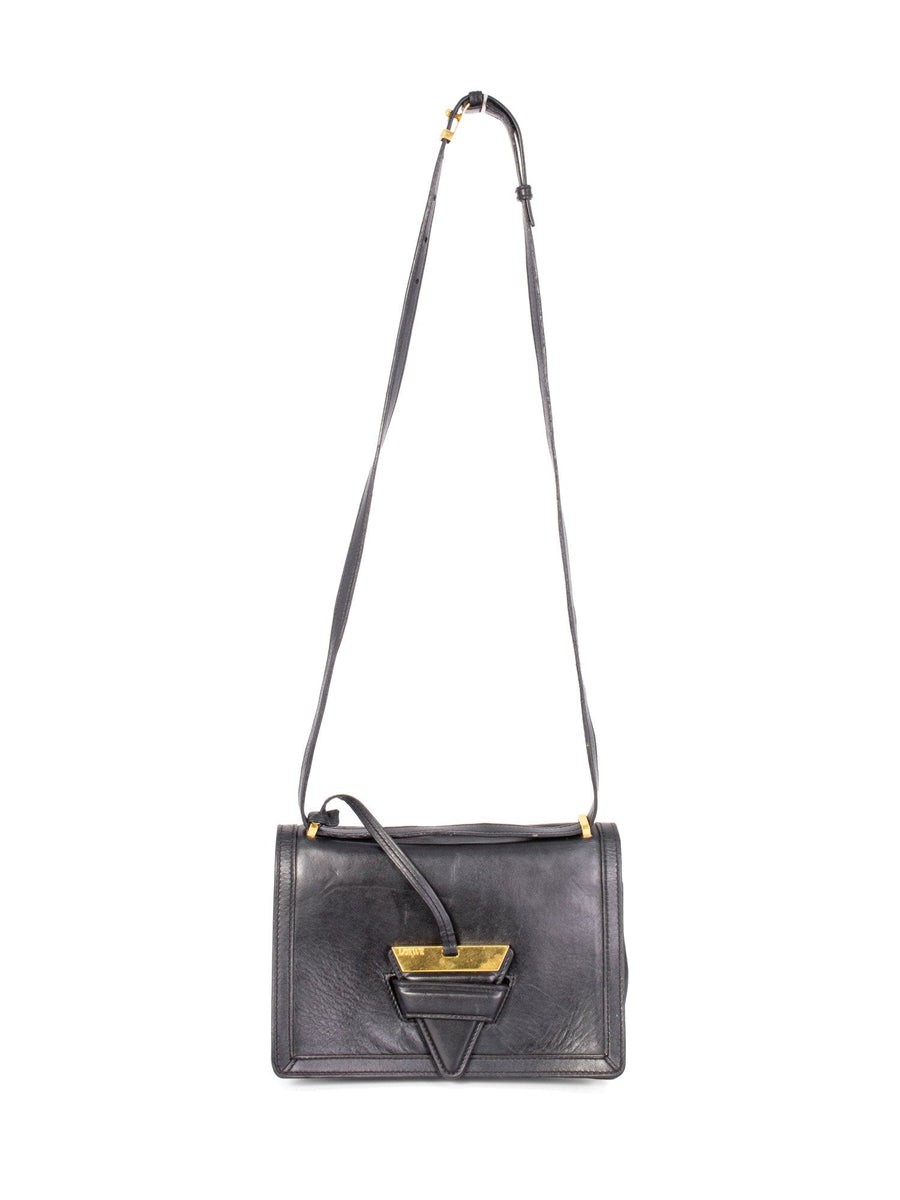 Loewe Leather Medium Barcelona Messenger Bag Black