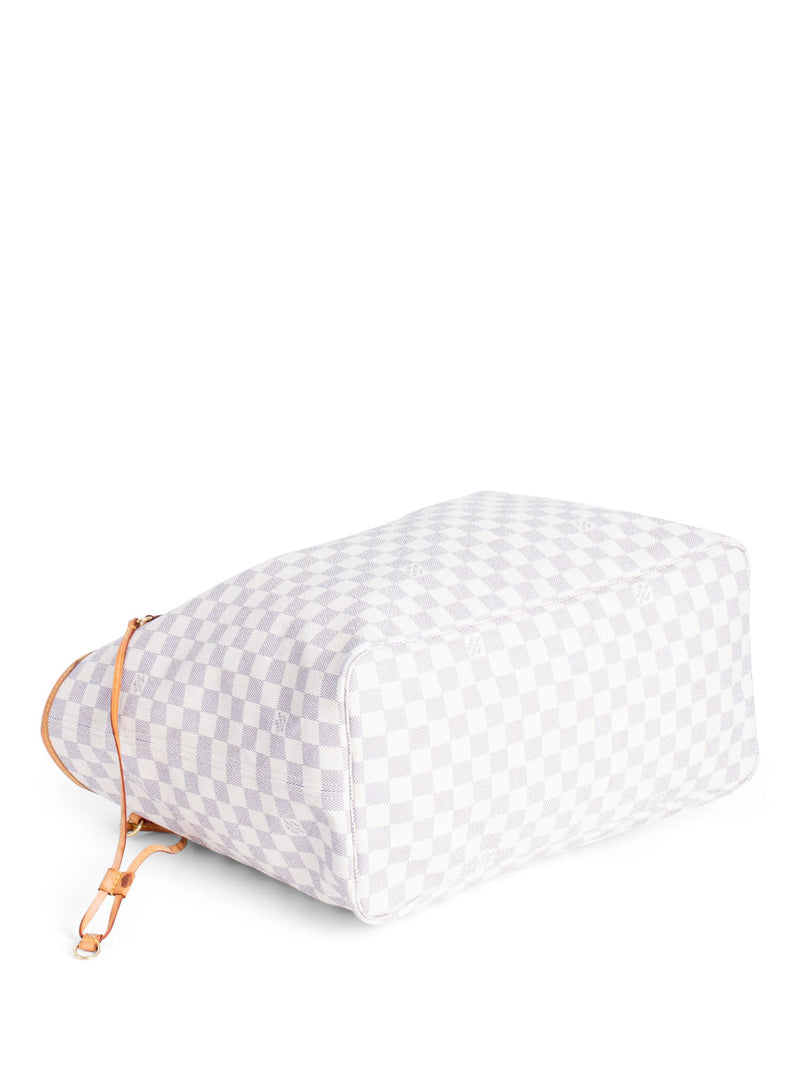 Louis Vuitton Damier Azur Neverfull Bag GM White-designer resale