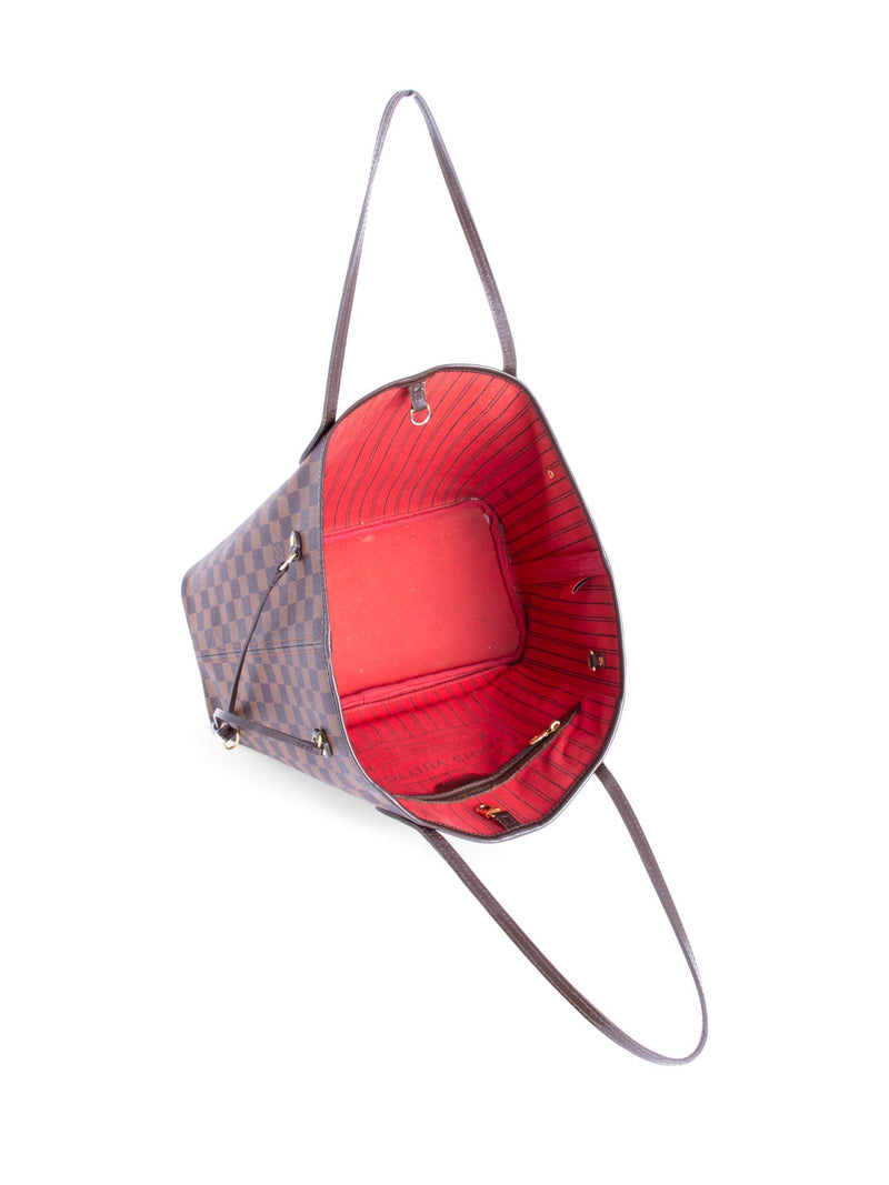 Louis Vuitton Damier Ebene Neverfull Bag MM Brown-designer resale