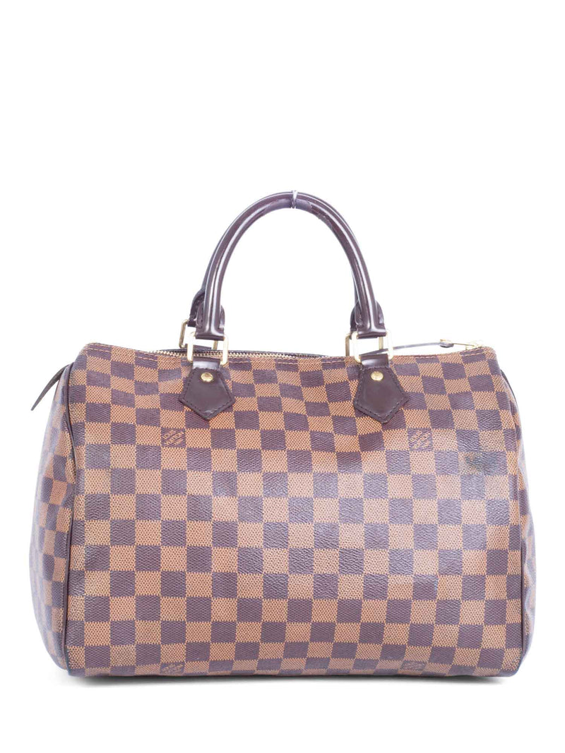 Louis Vuitton Damier Ebene Speedy Bag 30 Brown-designer resale