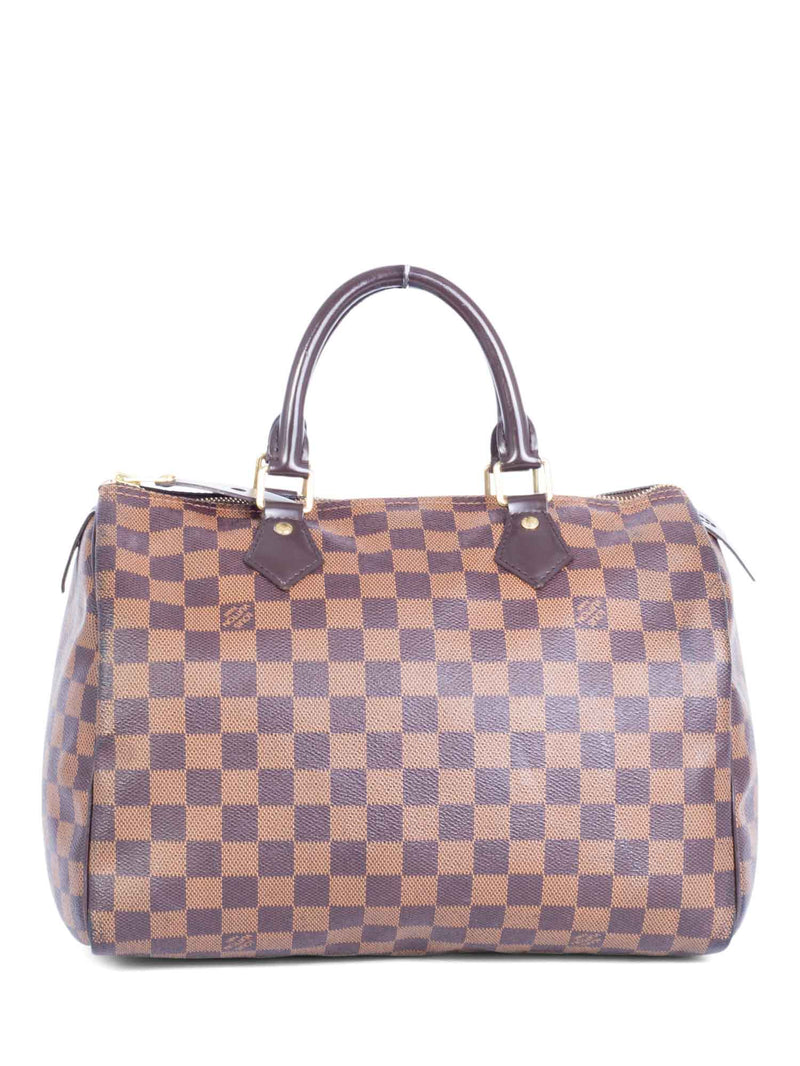 Louis Vuitton Damier Ebene Speedy Bag 30 Brown-designer resale