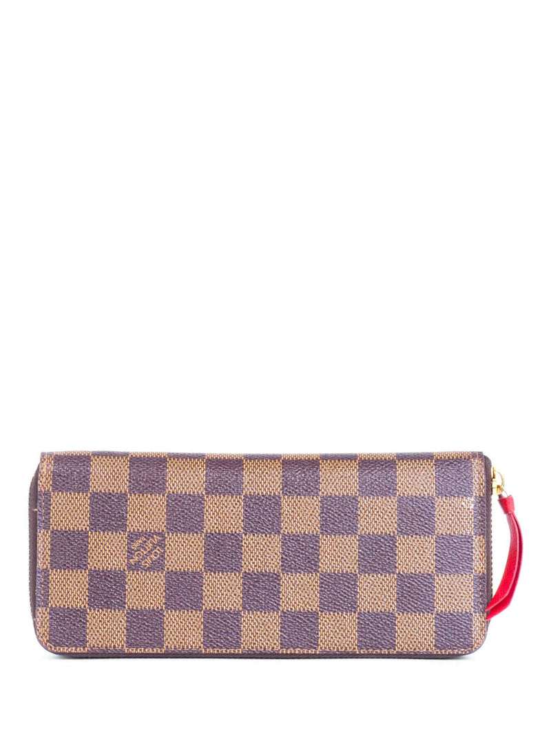 Louis Vuitton Damier Ebene Zip Around Wallet Brown-designer resale
