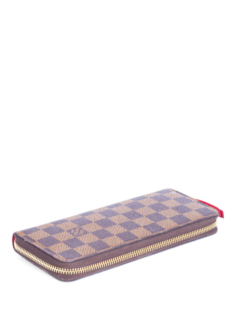 Louis Vuitton Damier Ebene Zip Around Wallet Brown-designer resale