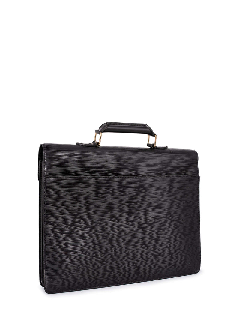 Louis Vuitton Epi Leather Ambassador Briefcase Black-designer resale