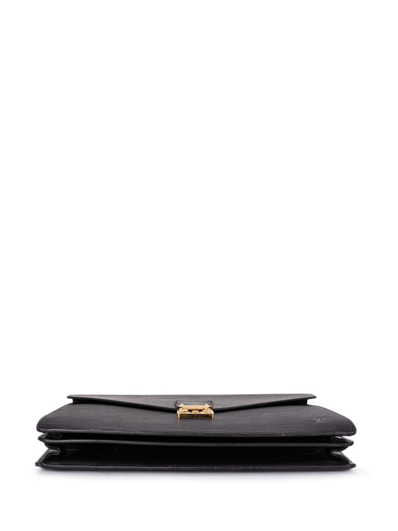 Louis Vuitton Epi Leather Ambassador Briefcase Black-designer resale