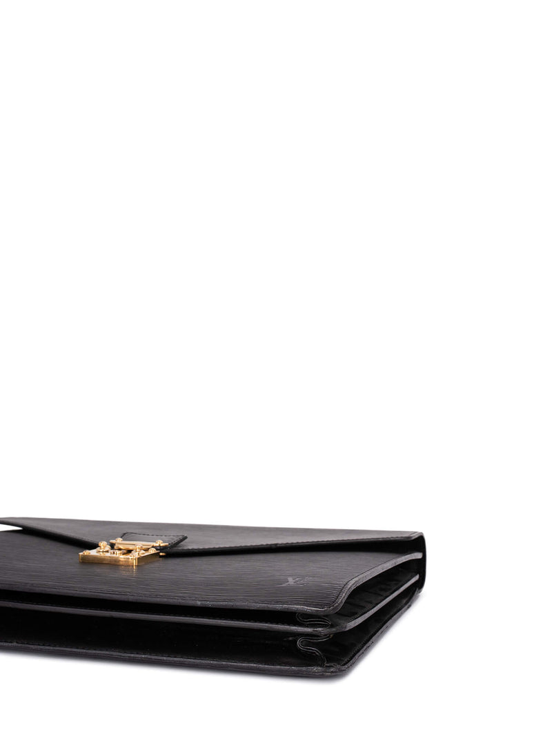 Louis Vuitton Epi Leather Ambassador Briefcase Black-designer resale
