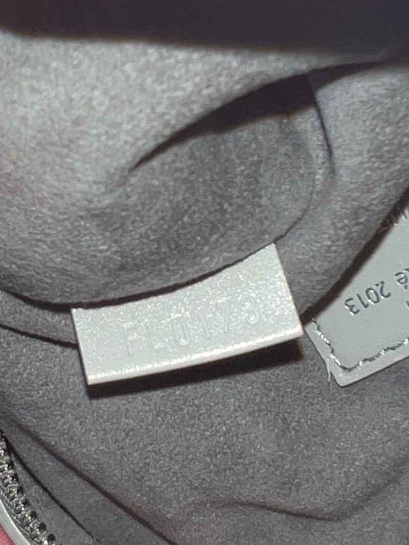 Louis Vuitton Logo Suede Leather Mini Speedy Bag Grey-designer resale