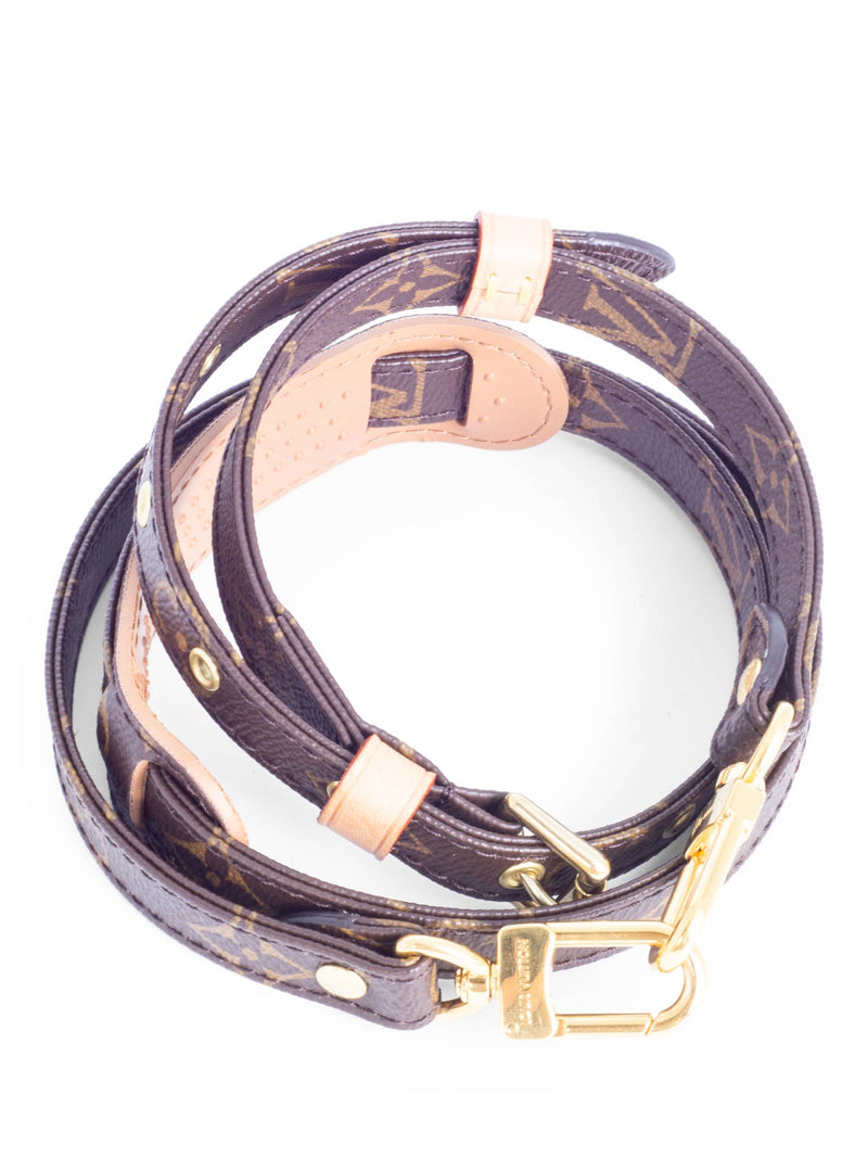 Louis Vuitton Monogram Adjustable Messenger Strap Brown-designer resale