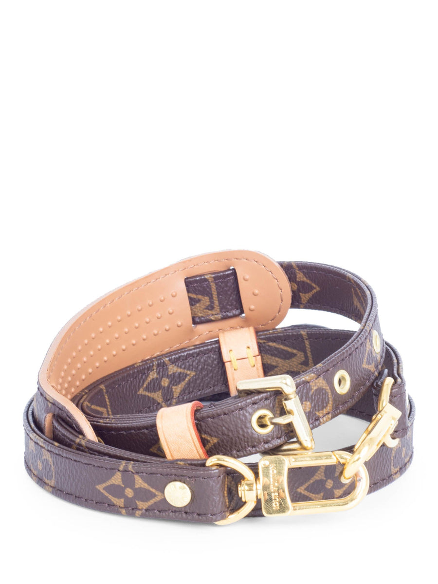 Louis Vuitton Monogram Adjustable Messenger Strap Brown display picture 2
