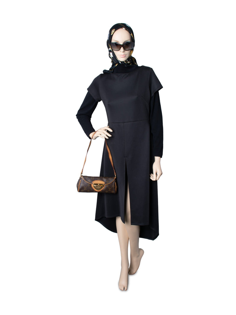 Louis Vuitton Monogram Buckle Flap Pochette Bag Brown-designer resale