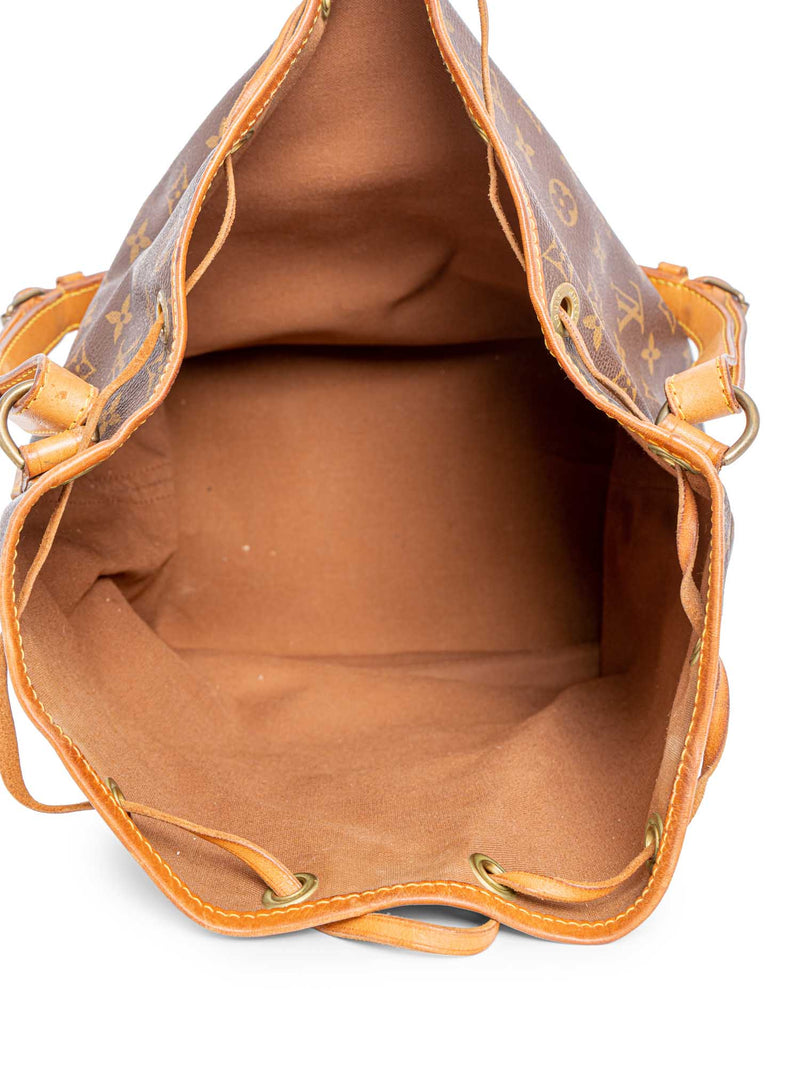 Louis Vuitton Monogram Large Drawstring Bucket Bag Brown-designer resale