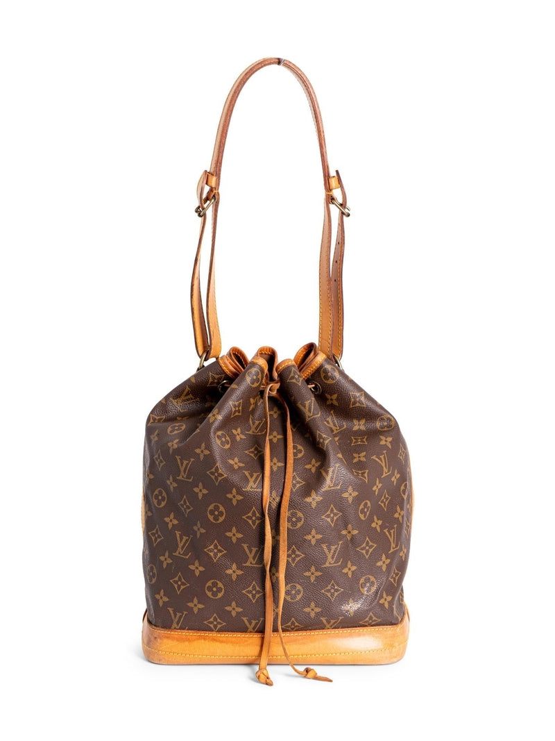 Louis Vuitton Monogram Large Drawstring Bucket Bag Brown-designer resale
