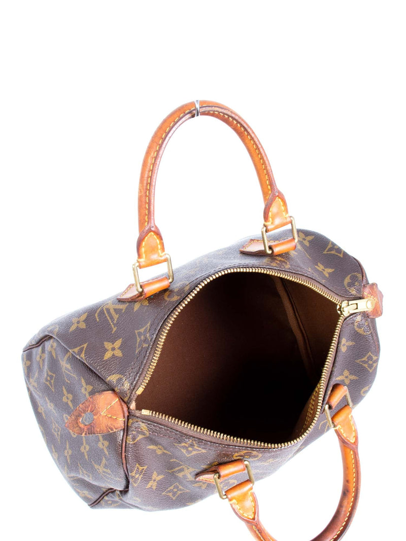 Louis Vuitton Monogram Messenger Speedy Bag 25 Brown-designer resale